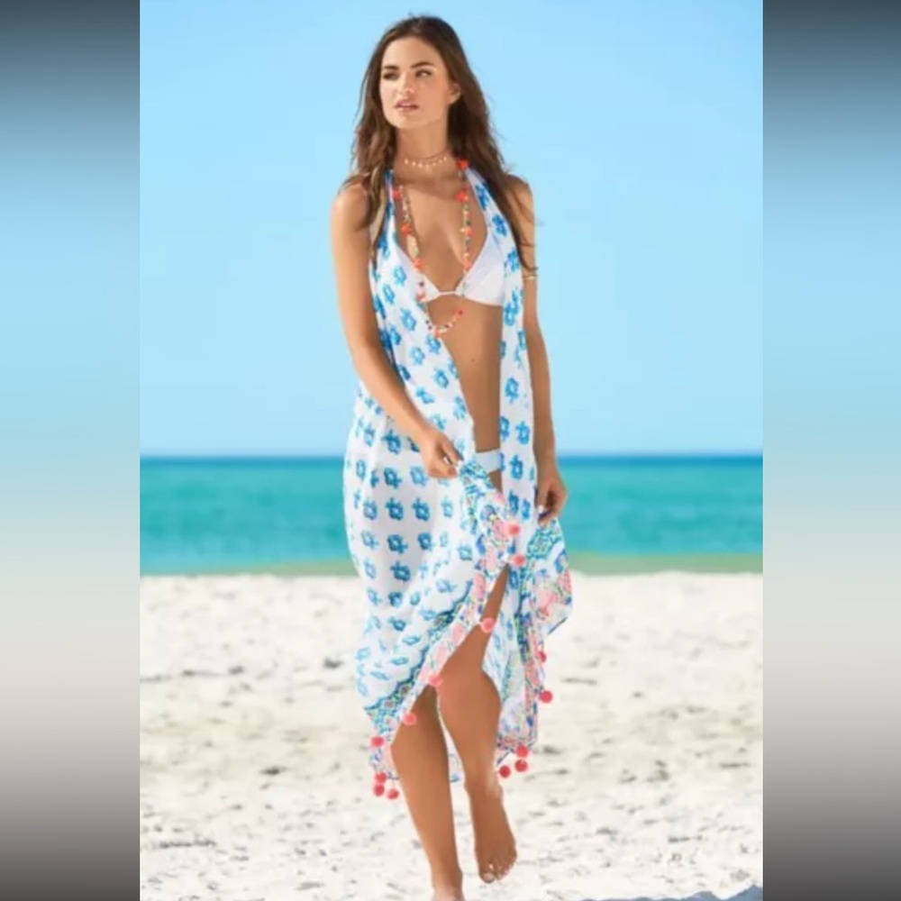 Lilly Pulitzer wrap beach cover dress scarf one size fits M best - Picture 9 of 11